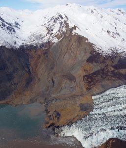 Glacier retreat can lead to an increase in landslides