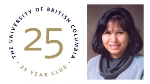 Julie Ranada joins UBC 25 Year Club