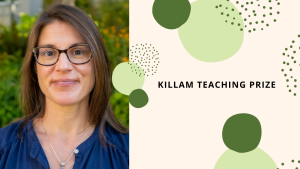 Nina Hewitt receives Killam Teaching Prize
