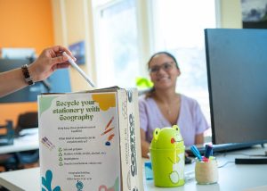 Climate action can be as simple as collecting stationery